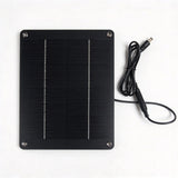 10W solar panel — panel and DC extension lead