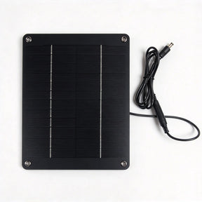 10W solar panel — panel and DC extension lead