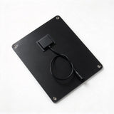 10W solar panel — panel rear and short lead
