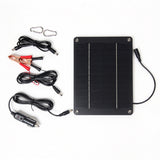 10W solar panel — standard cable bundle