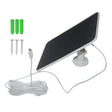 10W camera solar panel — white panel with Micro-USB lead