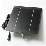 10W solar panel — solar panel with DC lead and carabiner