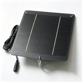 10W solar panel — solar panel with DC lead and carabiner