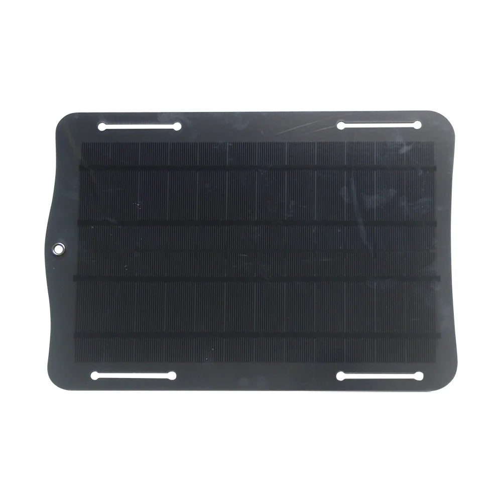 10W solar panel — panel face and hanging slots