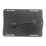 10W solar panel — panel rear and short USB lead