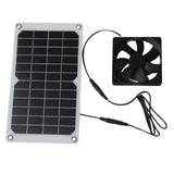 10W solar fan kit — connected panel and single fan