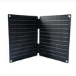 10W foldable solar charger — two-section charger partly folded