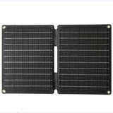 10W foldable solar charger — two-section charger fully opened