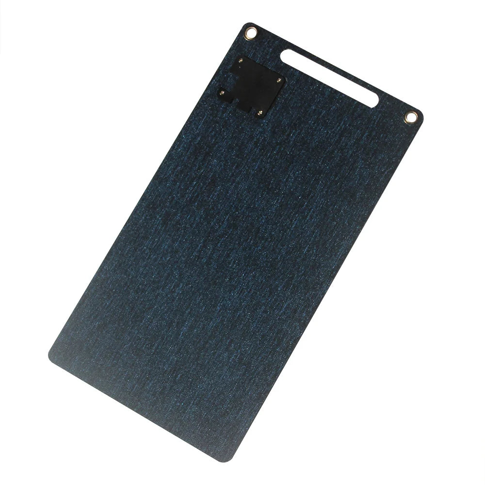 10W solar panel — fabric rear and output module