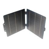 10W foldable solar charger — charger partly folded