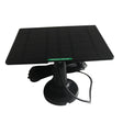10W doorbell solar panel on its black mounting bracket