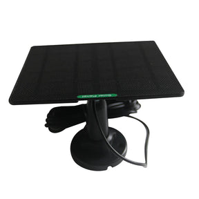 10W doorbell solar panel on its black mounting bracket