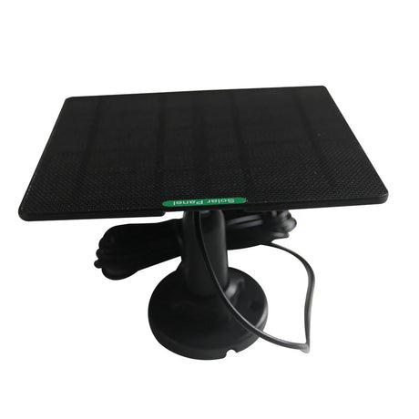10W doorbell solar panel on its black mounting bracket