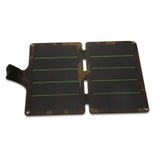 Camouflage version of the 11W foldable charger laid flat, dual panels visible.