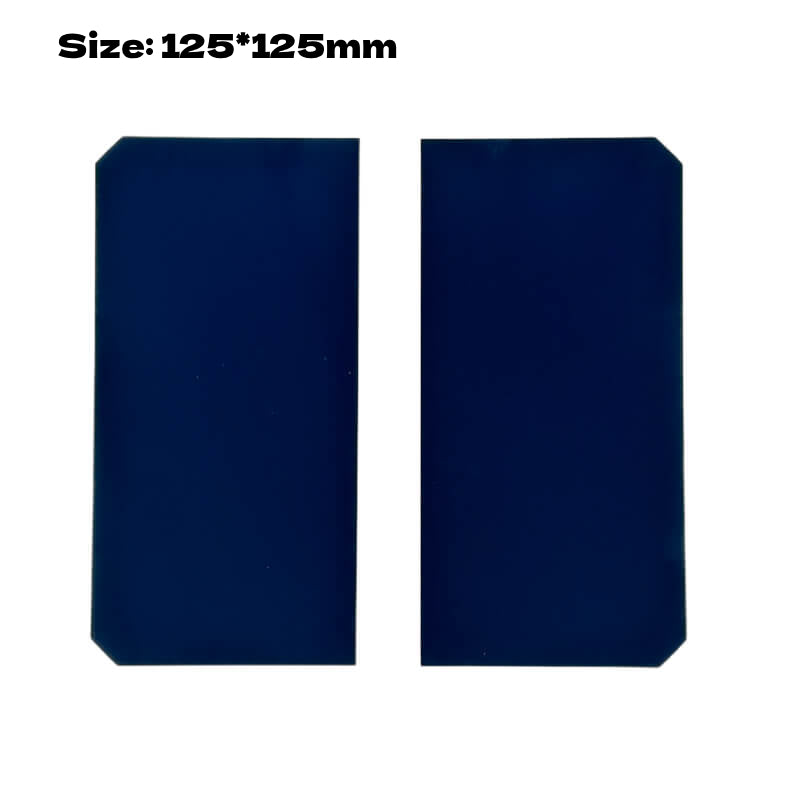 Two half-cut 125 mm cells displayed side by side.