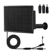 12 W solcellepanelsett, feste og adapterplugger