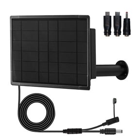 12W solar panel kit, bracket and adapter plugs