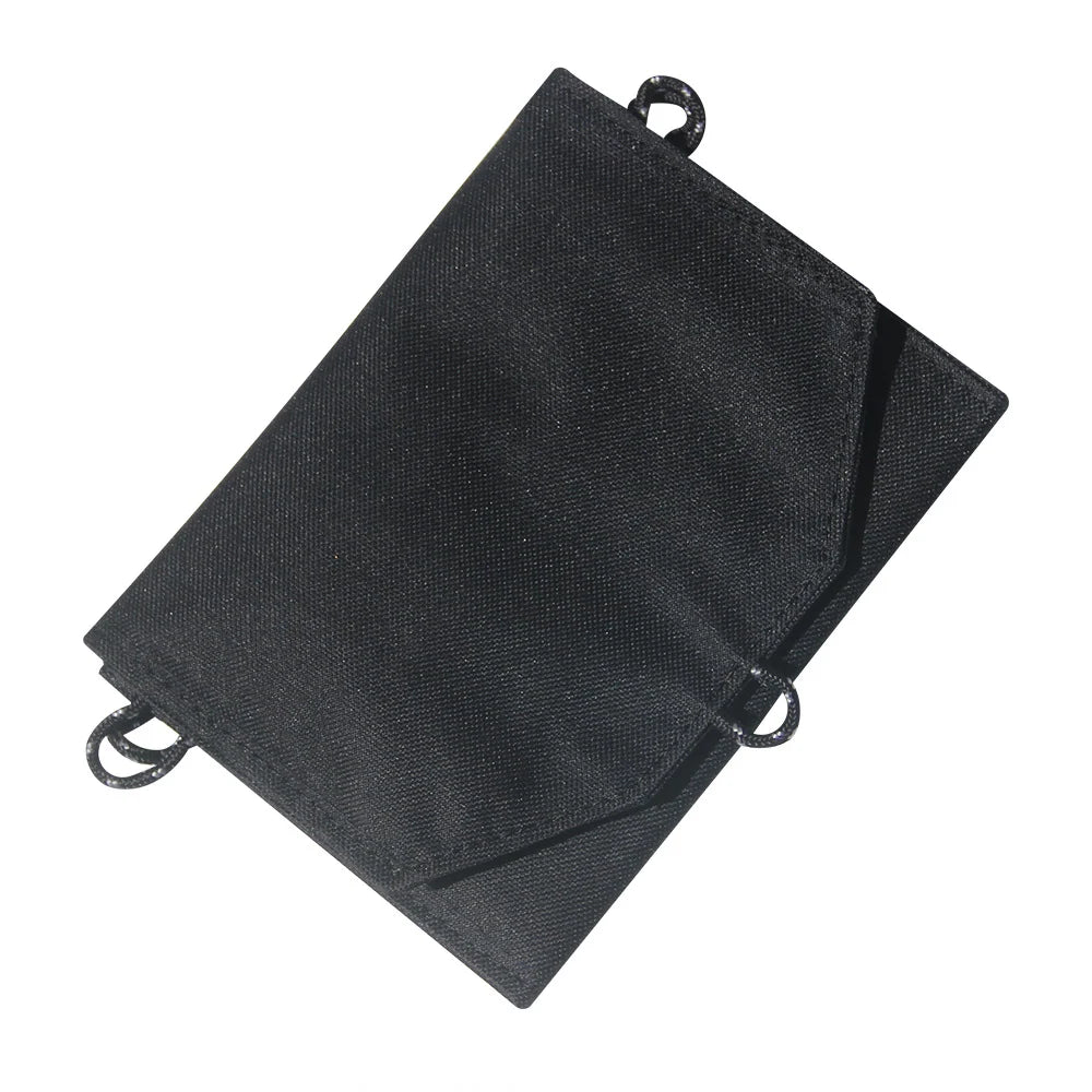 14W foldable solar charger — folded black cover