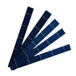 Fanned set of 156mm polycrystalline solar cell strips