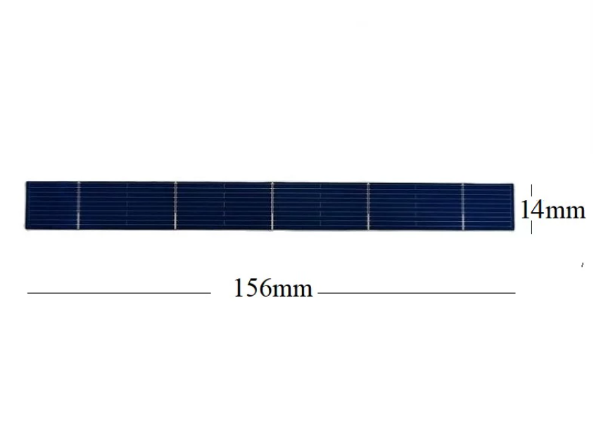 156mm x 14mm polycrystalline solar cell strip dimensions