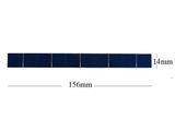 156mm x 14mm polycrystalline solar cell strip dimensions