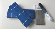 Polykristalline Solarzellen (156 mm x 52 mm) mit Zellverbinder-Zubehör