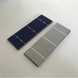 Front and rear surfaces of 156mm x 52mm monocrystalline solar cells