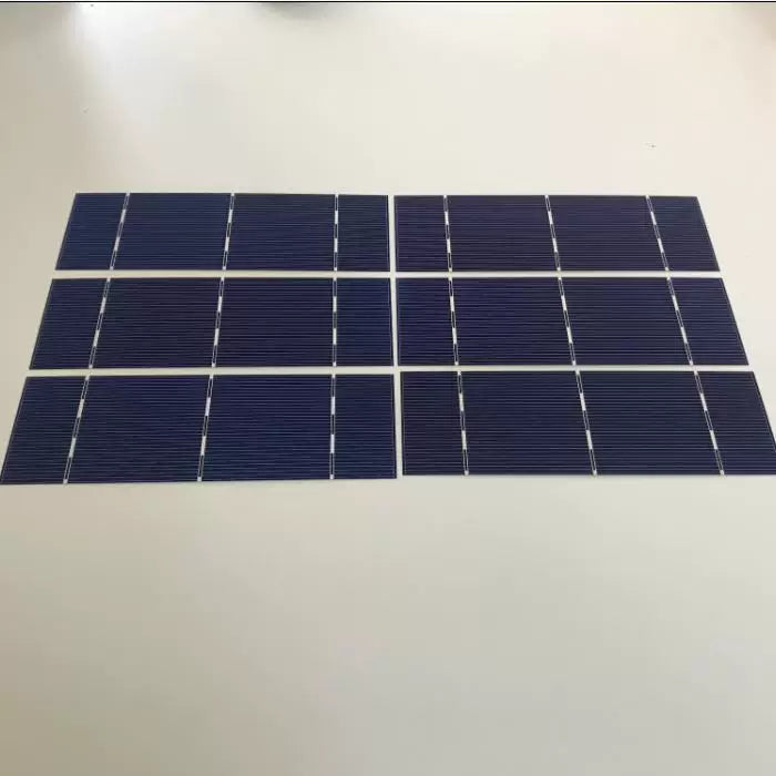 156mm x 52mm monocrystalline solar cells arranged in rows