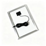 15W solar panel — rear frame and junction box