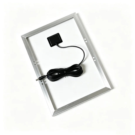 15W solar panel — rear frame and junction box