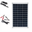 15W solar panel — panel with car plug and battery clips
