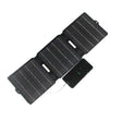 15W foldable solar charger — three-section charger with phone