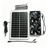 15W panel 15W solar fan kit — 15W twin-fan kit and fixings