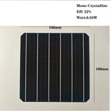 166mm 6.04W PERC solar cell specification view
