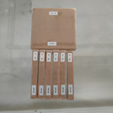 A single 166 mm back-contact cell order combining full cells (labelled 166*166, 10 pcs) with six interior strip positions at 40 pcs each