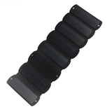 16W foldable solar charger — eight-section panel opened