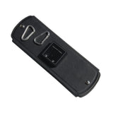 16W foldable solar charger — folded charger dual USB and carabiners