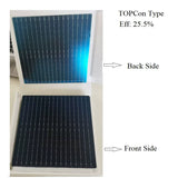 N-Type TOPCon cell surface and busbar detail