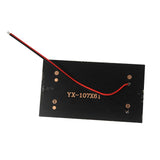 1W mini solar panel — rear soldered wire terminals