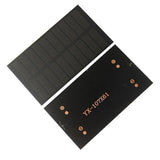 1W mini solar panel — front and rear mini module