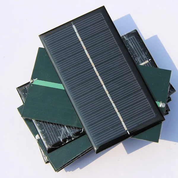 1W 1W mini solar panel — small rectangular panels front and rear