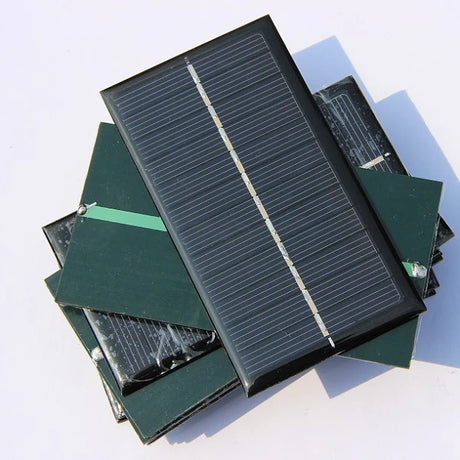 1W 1W mini solar panel — small rectangular panels front and rear