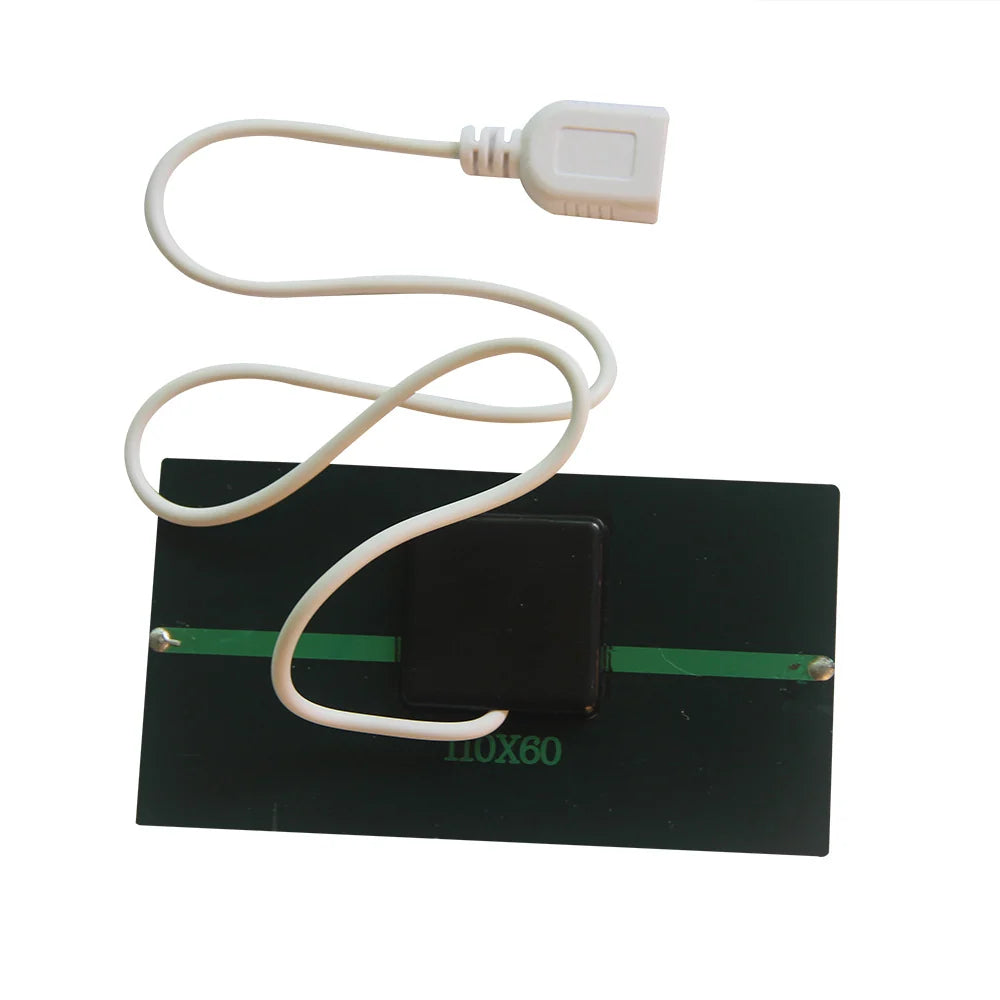 1W 1W USB solar panel — rear USB cable outlet