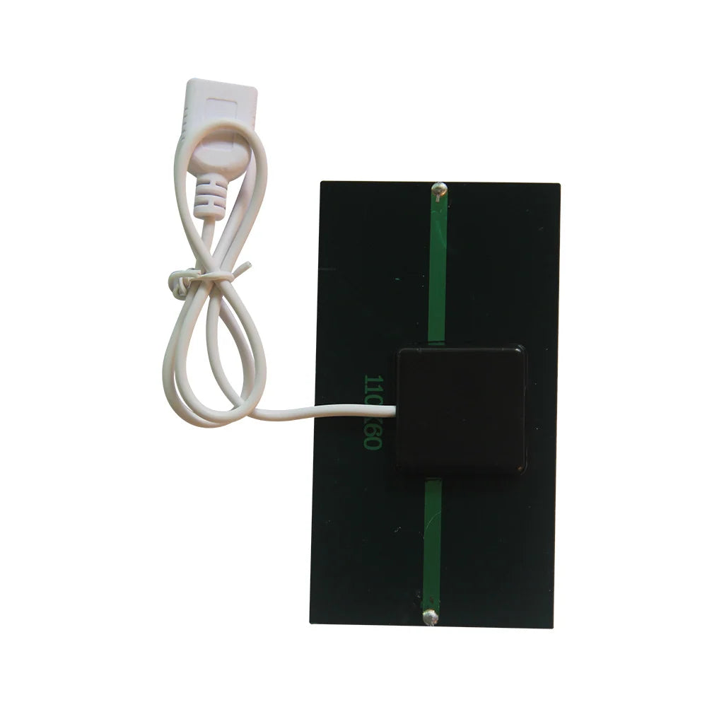 1W 1W USB solar panel — rear contacts and white cable