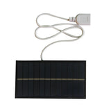 1W 1W USB solar panel — small panel and white USB lead