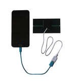 1W 1W USB solar panel — USB charging demonstration rear