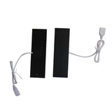 1W solar panel — front and rear module views