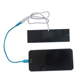 1W solar panel — USB charging demonstration