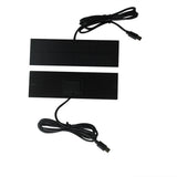 1W 1W slim USB-C solar panel — panel front and rear with USB-C leads