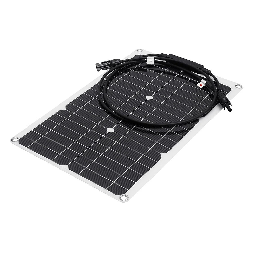 20W flexible solar panel — panel face at angle